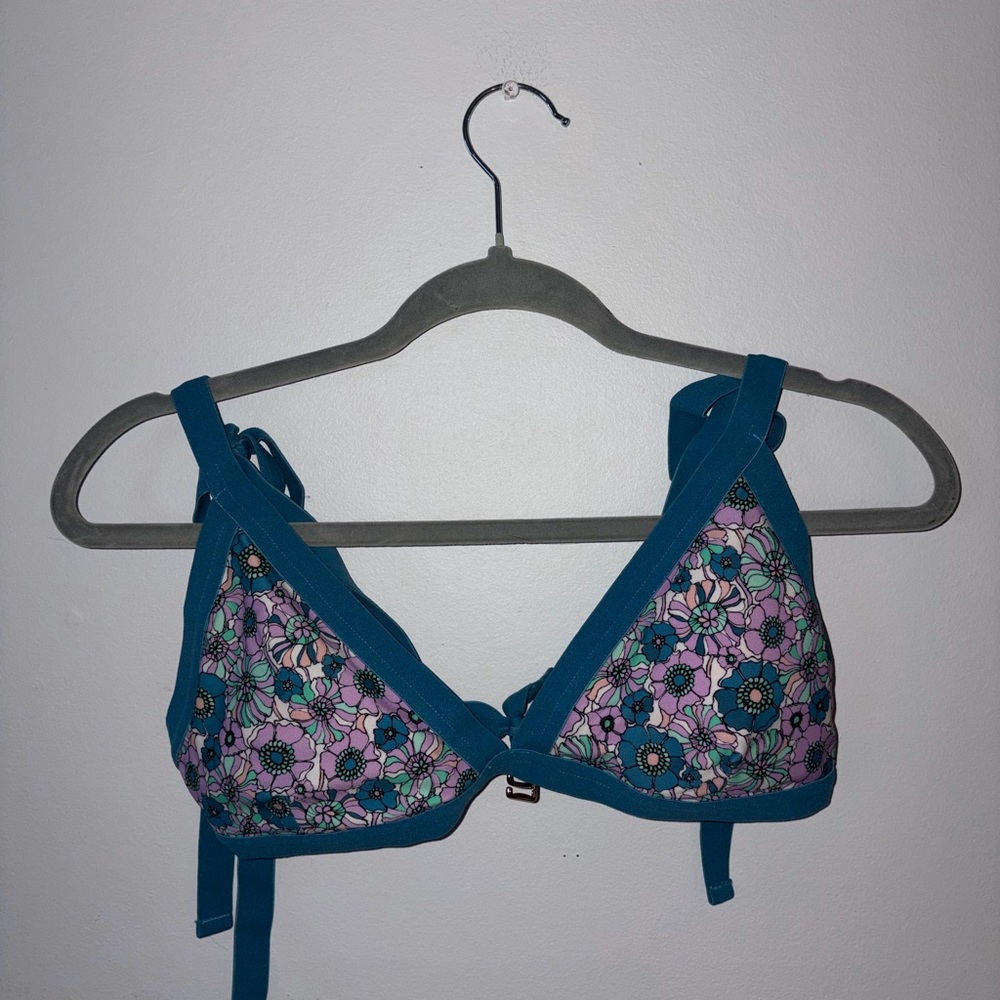 Anthropologie Floral Bikini Top NWOT